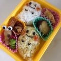 kinako10's cooksnap of when they made おばけちゃんのハロウィン弁当.