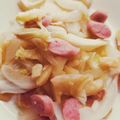 ち（＊´・ω・｀）ろ's cooksnap of when they made 新たま新じゃが春キャベ炒め.
