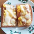 ayakaL7's cooksnap of when they made たまごトースト.