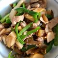 mumu11ko's cooksnap of when they made 豚とザーサイの細切り炒め.