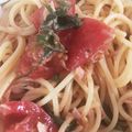 めぃぷるかえで's cooksnap of when they made 簡単トマトの冷製パスタ.