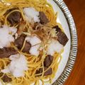おうちゃん母さん's cooksnap of when they made ボリュームたっぷりのステーキパスタ.