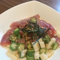 ちょこれーたー's cooksnap of when they made マグロ&長いも＆オクラのねばねば和え.