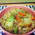 pochari's cooksnap of when they made 絶品☆生姜ニンニクしょうゆ焼きそば.