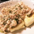 chie☆ryuno's cooksnap of when they made 簡単☆豆腐ステーキのそぼろあんかけ.