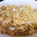 kurumicchi's cooksnap of when they made 長葱と卵のパスタ ★簡単.