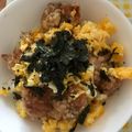 ユズハ★'s cooksnap of when they made ランチに♡からあげリメイク丼.