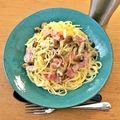 emirin1225's cooksnap of when they made 簡単！キノコとベーコンのクリームパスタ♡.
