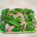 やっぺ841's cooksnap of when they made カニカマとオクラのめんつゆ和え.