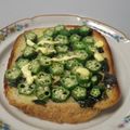 kuishinboF's cooksnap of when they made お星様☆オクラと海苔のトースト.