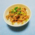 まあまま☆0403's cooksnap of when they made 肉味噌丼❀ うどんにも❀.