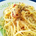 いたずらなぷー's cooksnap of when they made 生クリーム不使用の元祖カルボナーラ.