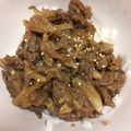 クックRJG0L2☆'s cooksnap of when they made 味噌牛丼♪牛肉のやわらか簡単味噌炒め.