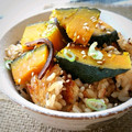 みーき☆23's cooksnap of when they made かぼちゃと塩昆布の炊き込みご飯.