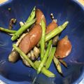 クック3IJVP1☆'s cooksnap of when they made アスパラとウインナー炒め★マスタード風味.