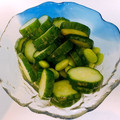 あちゅ9's cooksnap of when they made きゅうりと枝豆の白だし漬け.