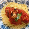 amこんぺいとう's cooksnap of when they made バジル香るナスのトマトソースパスタ.