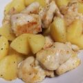 mioly's cooksnap of when they made 鶏むね肉とじゃが芋のレモンだれ炒め.