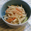 mikekke's cooksnap of when they made 大根の皮のお漬け物☆柚胡椒風味.