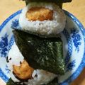 賢くんママ's cooksnap of when they made 唐揚げおにぎりぃ～.