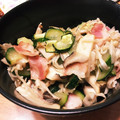 かお♪0310's cooksnap of when they made 簡単♡エリンギとズッキーニのベーコン炒め.