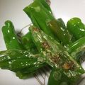 のりぴんこ's cooksnap of when they made 焼くだけ！ししとう☆ピーマンでも☆.