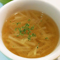 ニックパパ's cooksnap of when they made 千切り大根と茗荷のコンソメスープ☆.