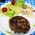 ととろ＆めい's cooksnap of when they made テレビで見たハンバーグ〜(ᵔᴥᵔ)!!.