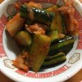 にこぬん's cooksnap of when they made きゅうりの浅漬けコチュジャンとキムチの素.