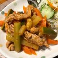 kyobobo's cooksnap of when they made ズッキーニと豚肉の甘酢炒め.