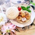 ももちゃんのれしぴ's cooksnap of when they made バナナとイングリッシュマフィンで朝ごはん.