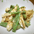 ジョングレ's cooksnap of when they made いんげんとささみ　味噌マヨ和え.