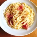 Momoa＊'s cooksnap of when they made 朝食でもOK♪生ハムカルボナーラ.