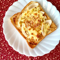 ふたごゆき's cooksnap of when they made ❁白味噌と練りゴマと玉ねぎのトースト❁.