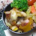 おちゃむ夫人's cooksnap of when they made お弁当に♪カボチャのケチャカレー焼き❤.
