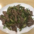 たちぽんぽん's cooksnap of when they made 牛肉とアスパラのウスターソース炒め.