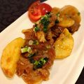 くろごりら's cooksnap of when they made 長芋と豚こまのピリ辛炒め♪.