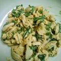 オガサカ's cooksnap of when they made 面倒な工程は省略！鶏ささみの梅紫蘇和え.