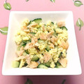 byumi's cooksnap of when they made 鮭ときゅうりのさっぱり彩り寿司.