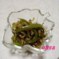 おうさ's cooksnap of when they made 定番！ピーマンとジャコの炒め物.