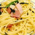ナツMAM's cooksnap of when they made なすとほうれん草のペペロンチーノ風パスタ.