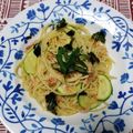 カバゴン's cooksnap of when they made ズッキーニと桜えびの柚子胡椒パスタ.