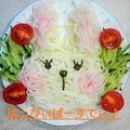 よこひぃ's cooksnap of when they made そうめんdeうさぎ(ฅ'ω'ฅ)♪.