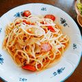 クックPRLTAR☆'s cooksnap of when they made ソーセージと玉ねぎのアンチョビパスタ.