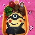 まんまる琉ママ's cooksnap of when they made ミニオン♪とっても簡単♪キャラ弁.