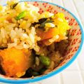 雛鳥と親鳥's cooksnap of when they made かぼちゃの炊き込みご飯.