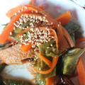 ★しろねこやまと★'s cooksnap of when they made レンジで、モロッコいんげんと厚揚げの煮物.