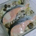 気まぐれ料理人☆楓☆'s cooksnap of when they made レンジで 鮭と野菜のチーズクリーム蒸し.