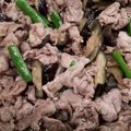 クックZTCHH3☆'s cooksnap of when they made 豚バラ豚こま切れ◎いんげんなすの味噌炒め.