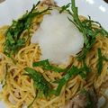 クックJIFW0J☆'s cooksnap of when they made 豚しゃぶゴマだれ和風パスタ.